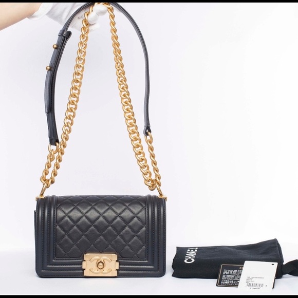 Black Gray Chanel Le Boy bag, New - Picture 3 of 8